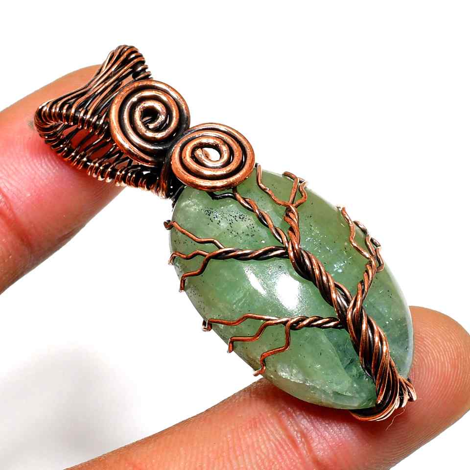 Sylvan Serenity – Green Aventurine Copper Pendant
