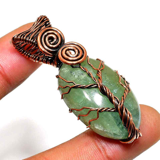 Sylvan Serenity – Green Aventurine Copper Pendant