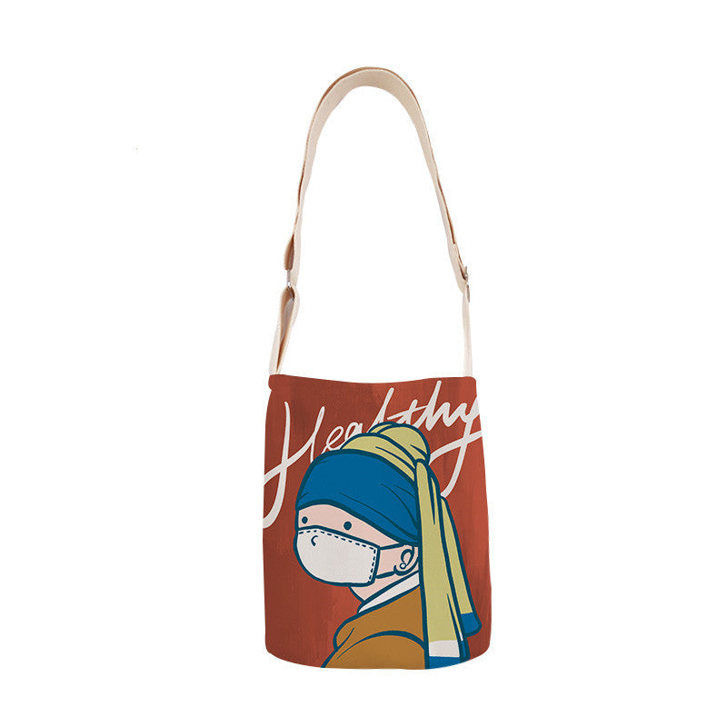 Artistic Canvas Bag - Double-Sided Design