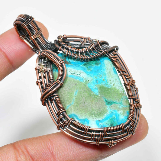 Tranquil Tide – Turquoise Copper Pendant