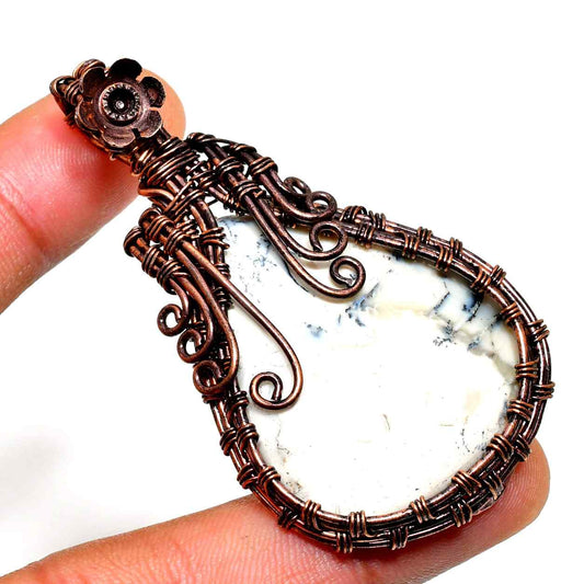 Gaia’s Tranquil Amethyst & Copper Pendant