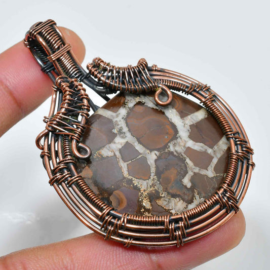 Terra’s Harmony – Jasper Copper Pendant