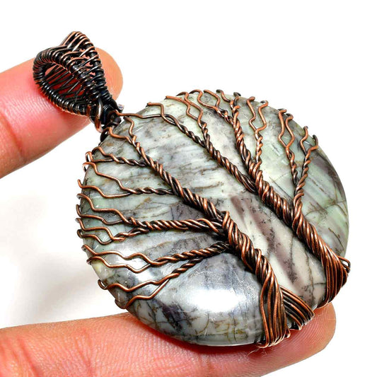 Gaia’s Embrace – Tree of Life Copper Pendant