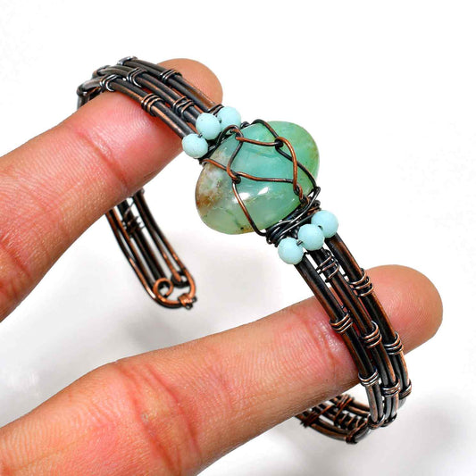 Serenity’s Embrace – Amazonite & Copper Bracelet