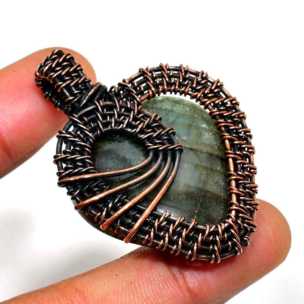 Soul’s Journey – Labradorite Copper Pendant