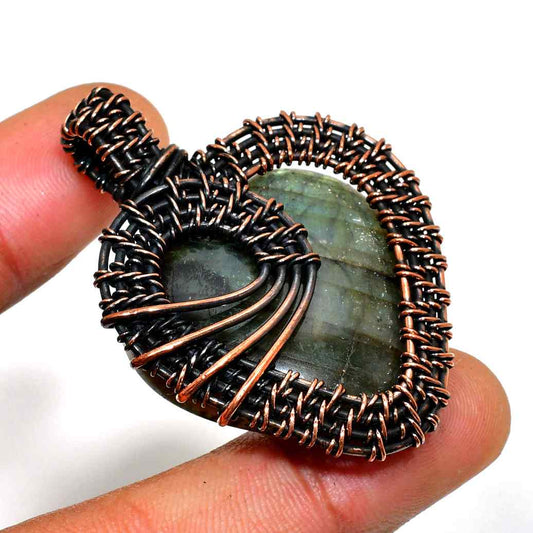 Soul’s Journey – Labradorite Copper Pendant