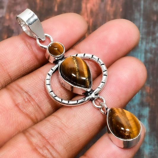 Guardian’s Eye – Sterling Silver Tiger Eye Pendant