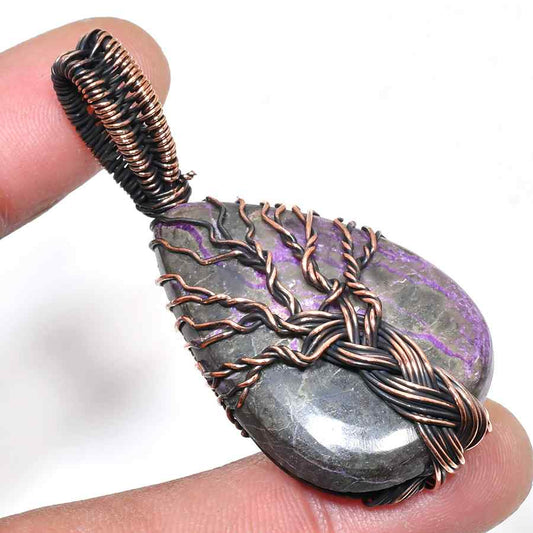 Serenity Grove – Amethyst Copper Pendant