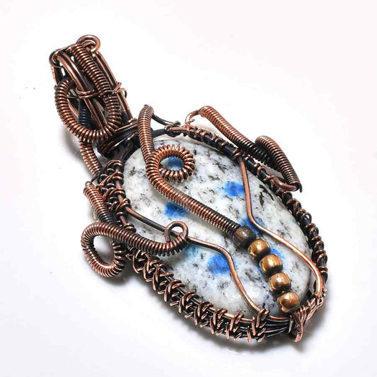 Earthsong – Natural Stone & Copper Pendant