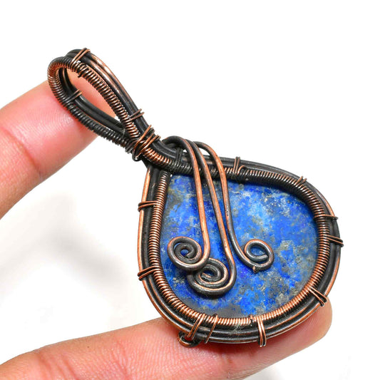 Inner Vision – Lapis Lazuli Copper Pendant