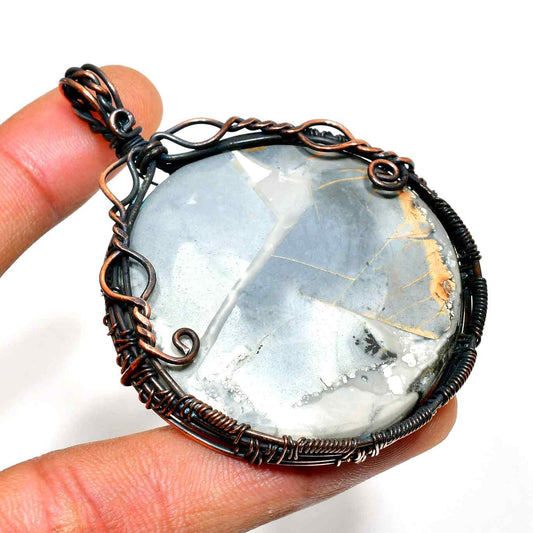 Earthsong – Agate Copper Pendant