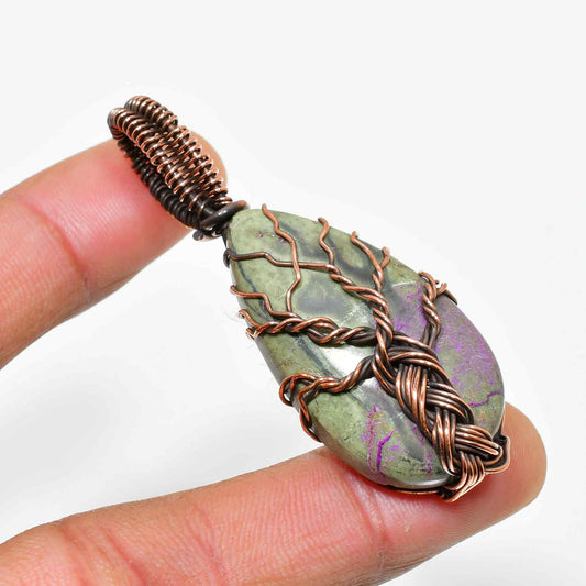 Gaia’s Embrace – Copper-Wrapped Tree of Life Pendant