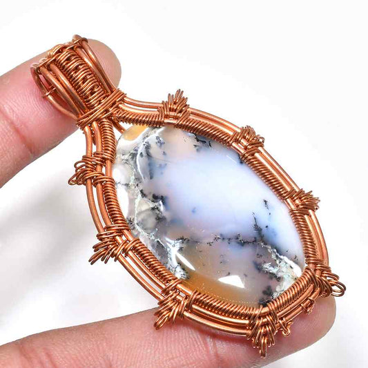 Terra’s Harmony – Agate & Copper Pendant