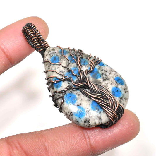 Elysian Grove – Blue Spot Copper Pendant