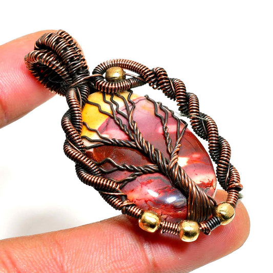 Ancient Arbor – Fossil Copper Pendant