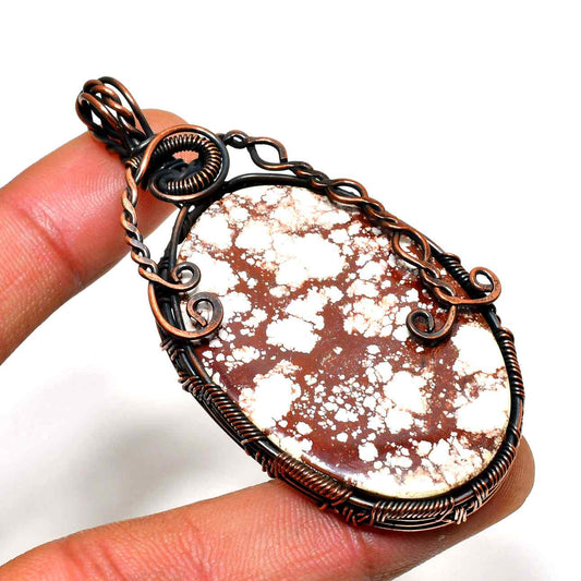 Earth’s Embrace – Mahogany Obsidian Copper Pendant
