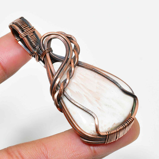 Ember’s Whisper – Calming Copper Stone Pendant