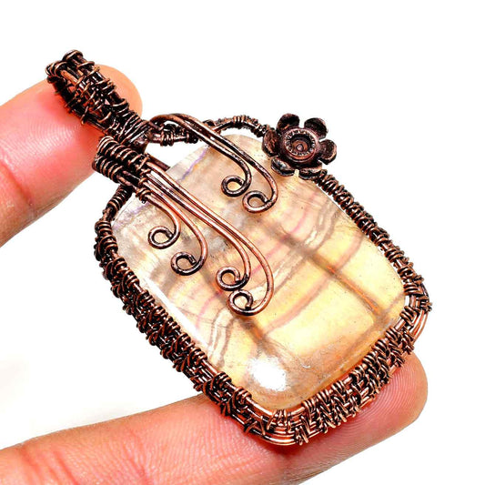 Ezra’s Veil – Amethyst Copper Pendant