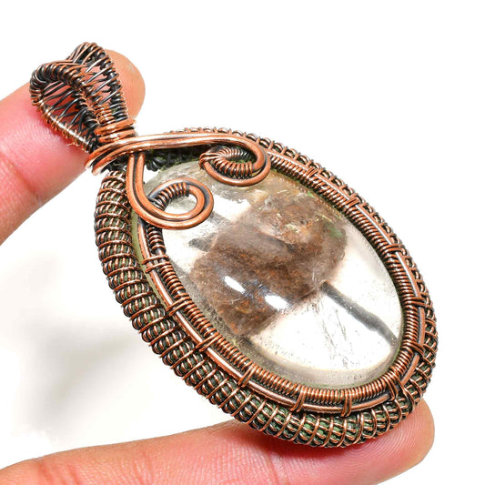 Gaia’s Shield – Copper Crystal Pendant