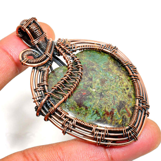 Tranquil Tides – Turquoise Copper Pendant