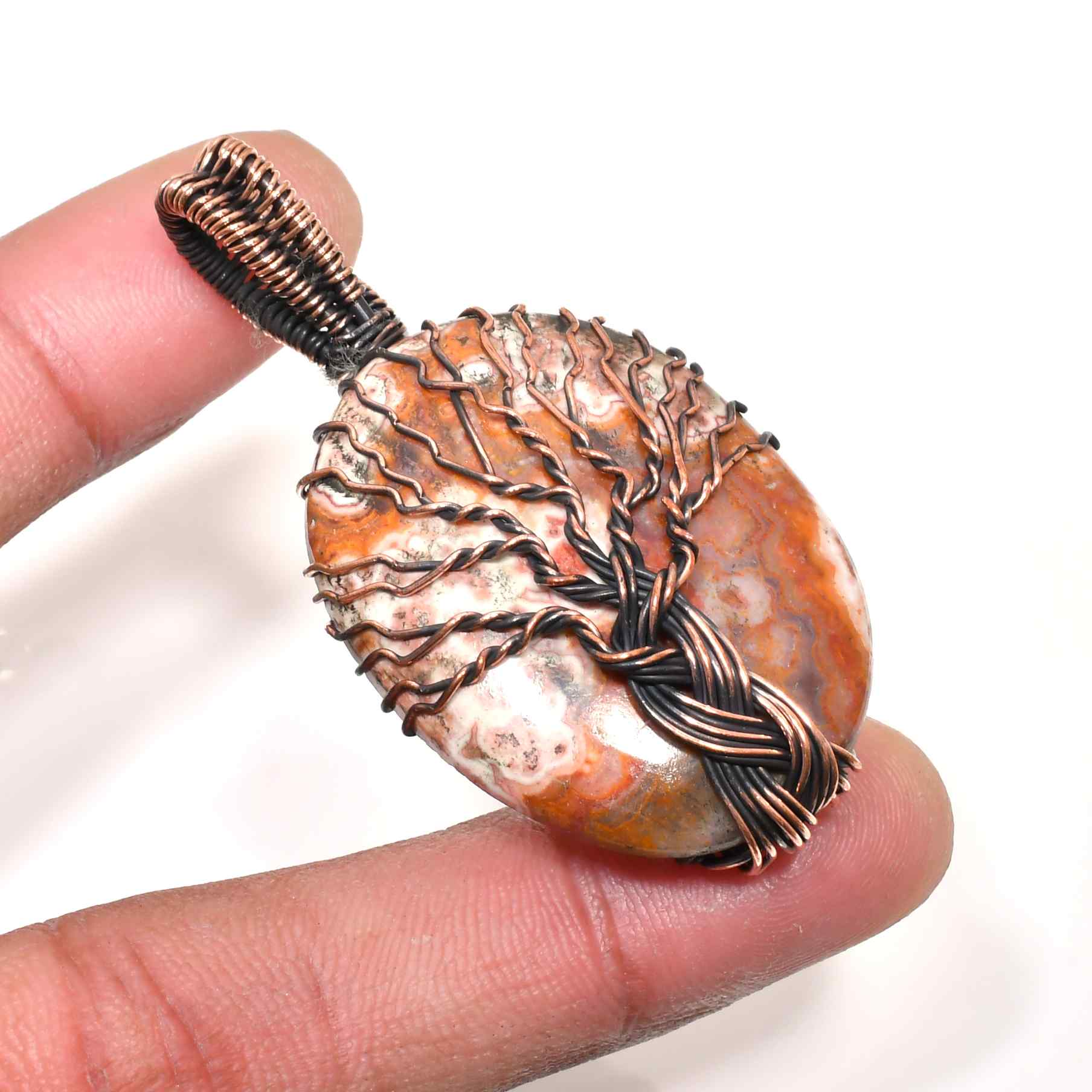 Earth’s Embrace – Jasper & Copper Pendant
