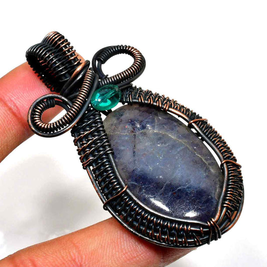 Elysian Dream – Sodalite Copper Pendant