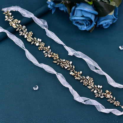 Pearl Leaf Hair Band Set