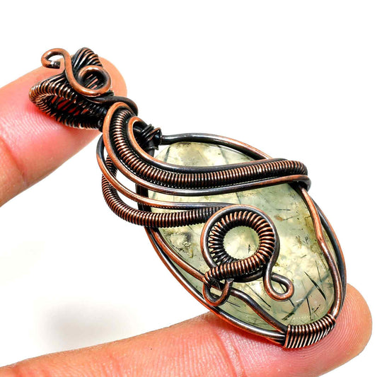 Serenity’s Guardian – Copper Wrapped Crystal Pendant