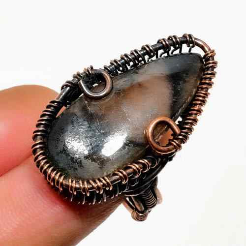 Terra’s Embrace – Agate Copper Ring