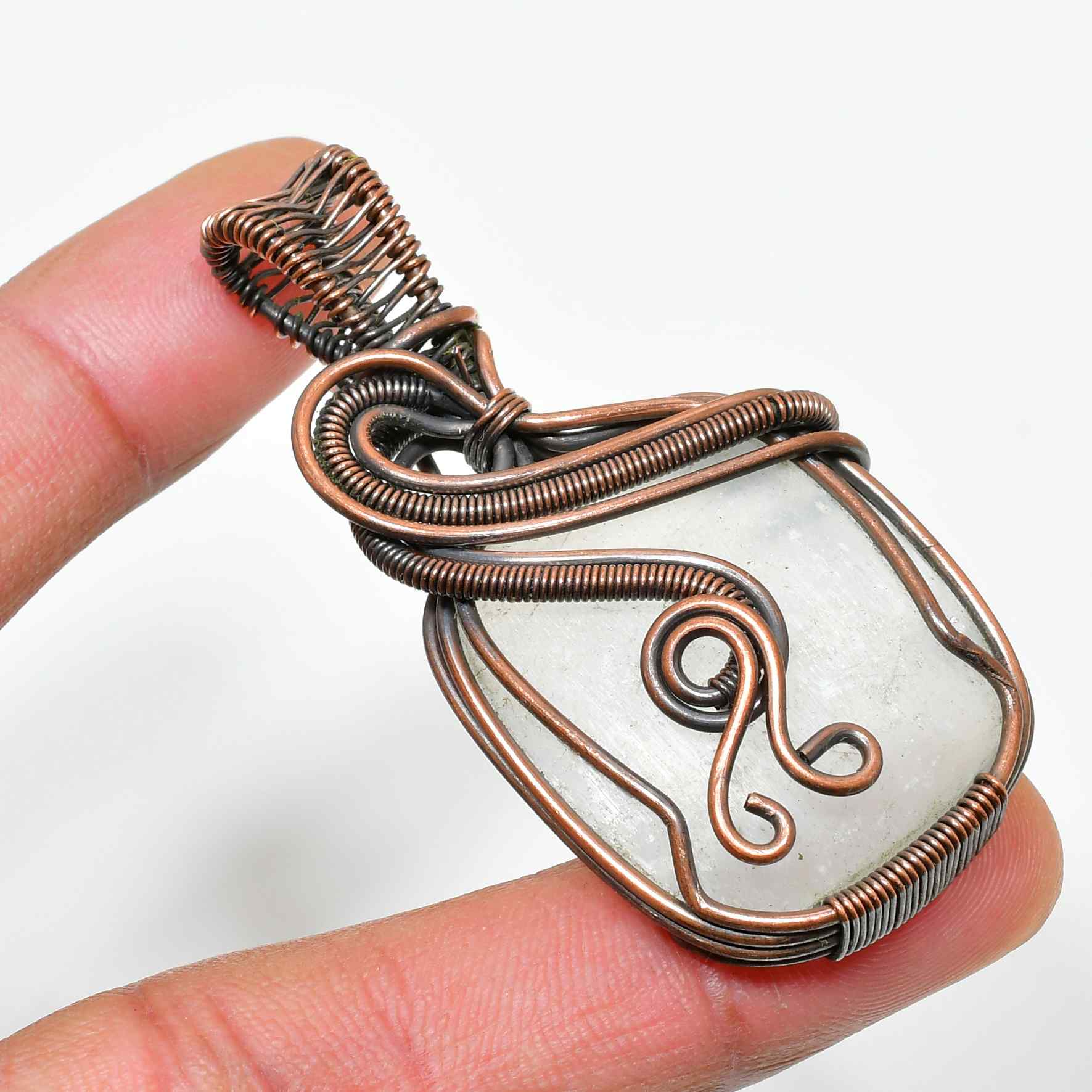 Celestial Harmony – Copper Quartz Pendant