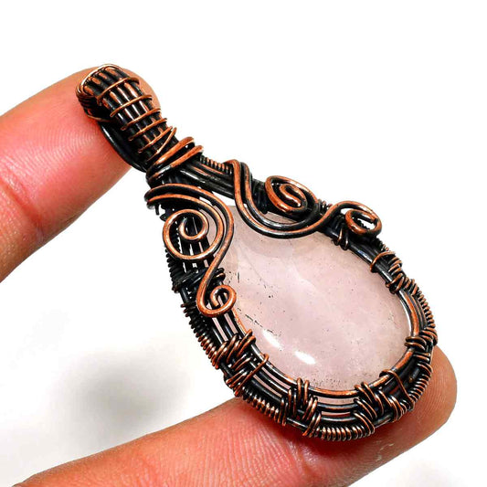 Celestial Clarity – Amethyst & Copper Pendant