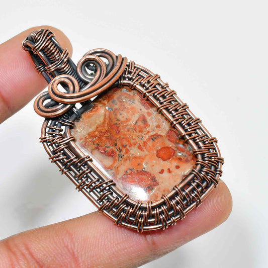 Terra’s Embrace – Jasper Copper Pendant