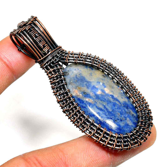 Aurora’s Wisdom – Lapis Lazuli Copper Pendant