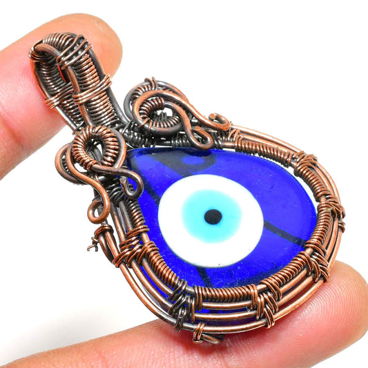 Azura’s Shield – Turquoise Evil Eye Pendant