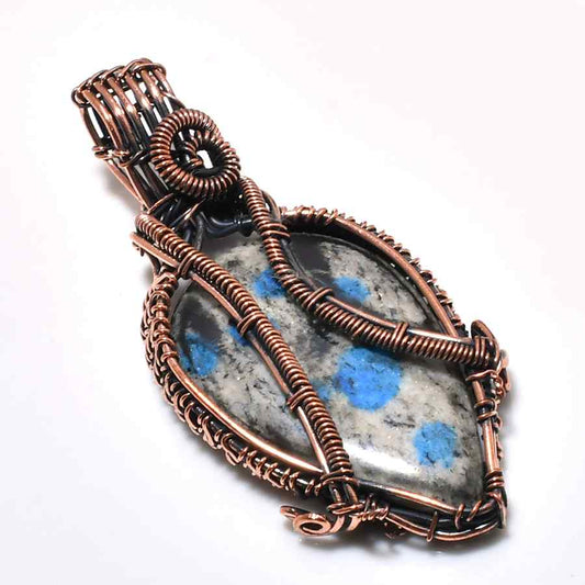 Ethereal Guardian – Lapis Lazuli Copper Pendant