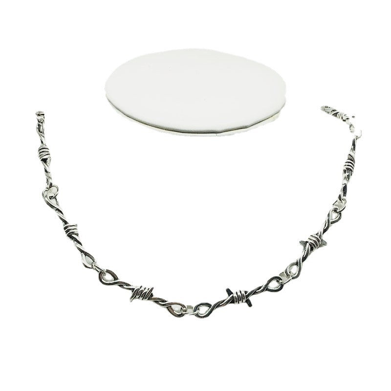 Iron Throne Barbed Wire Necklace