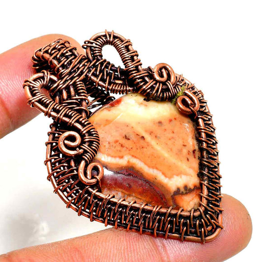 Terra’s Embrace – Jasper & Copper Pendant