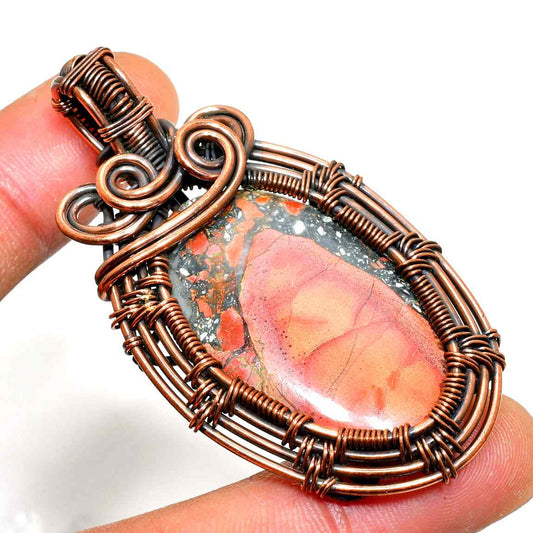 Earth’s Embrace – Jasper & Copper Pendant