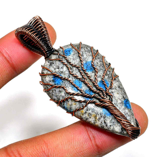 Gaia’s Embrace – Copper-Wrapped Tree of Life Pendant