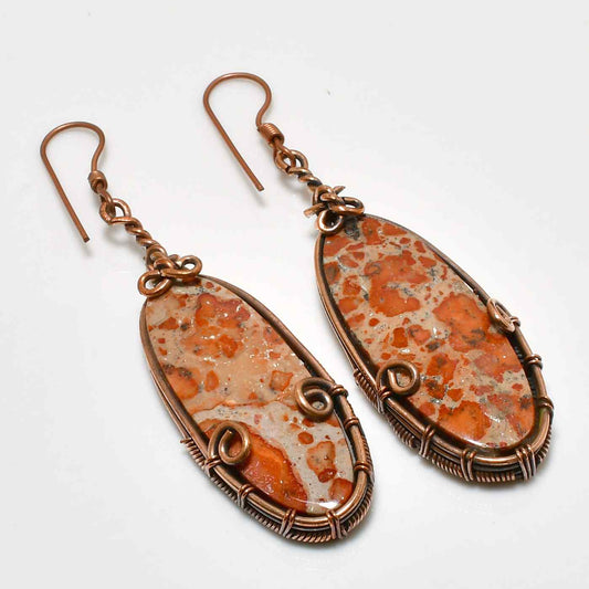 Terra Harmony – Jasper & Copper Earrings