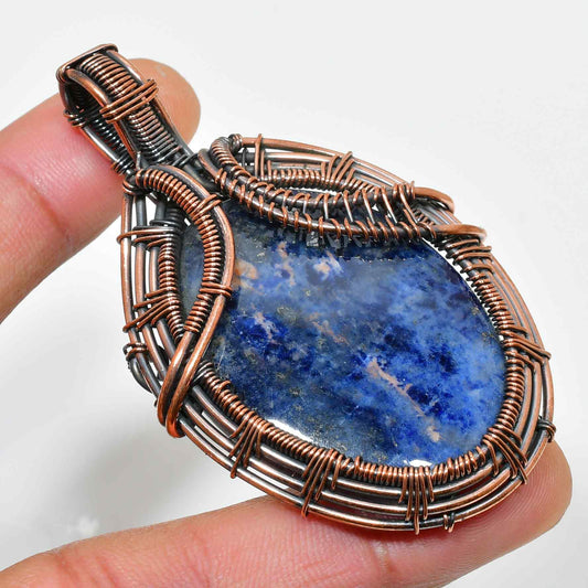 Indigo Dream – Lapis Lazuli Copper Pendant
