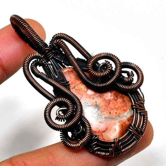Ember’s Embrace – Grounding Stone Copper Pendant