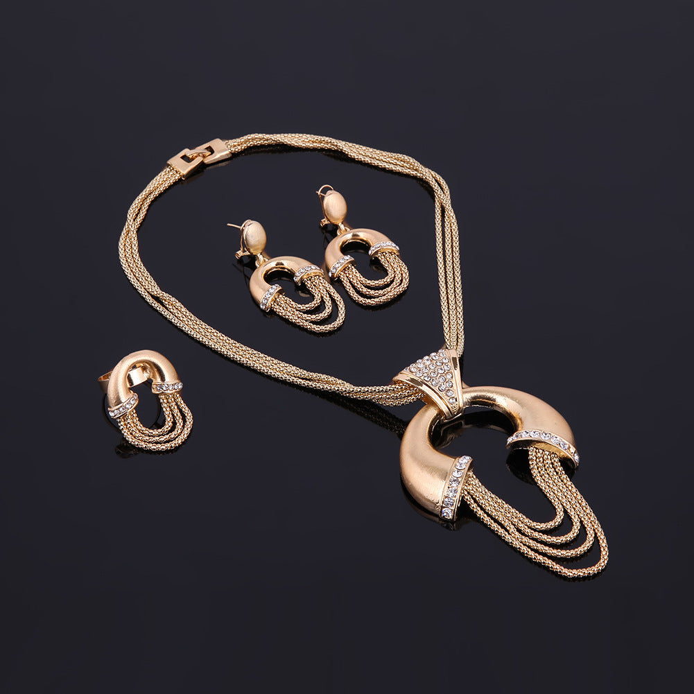 Radiant Elegance Four-Piece Bridal Jewelry Set