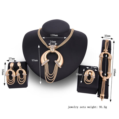 Radiant Elegance Four-Piece Bridal Jewelry Set