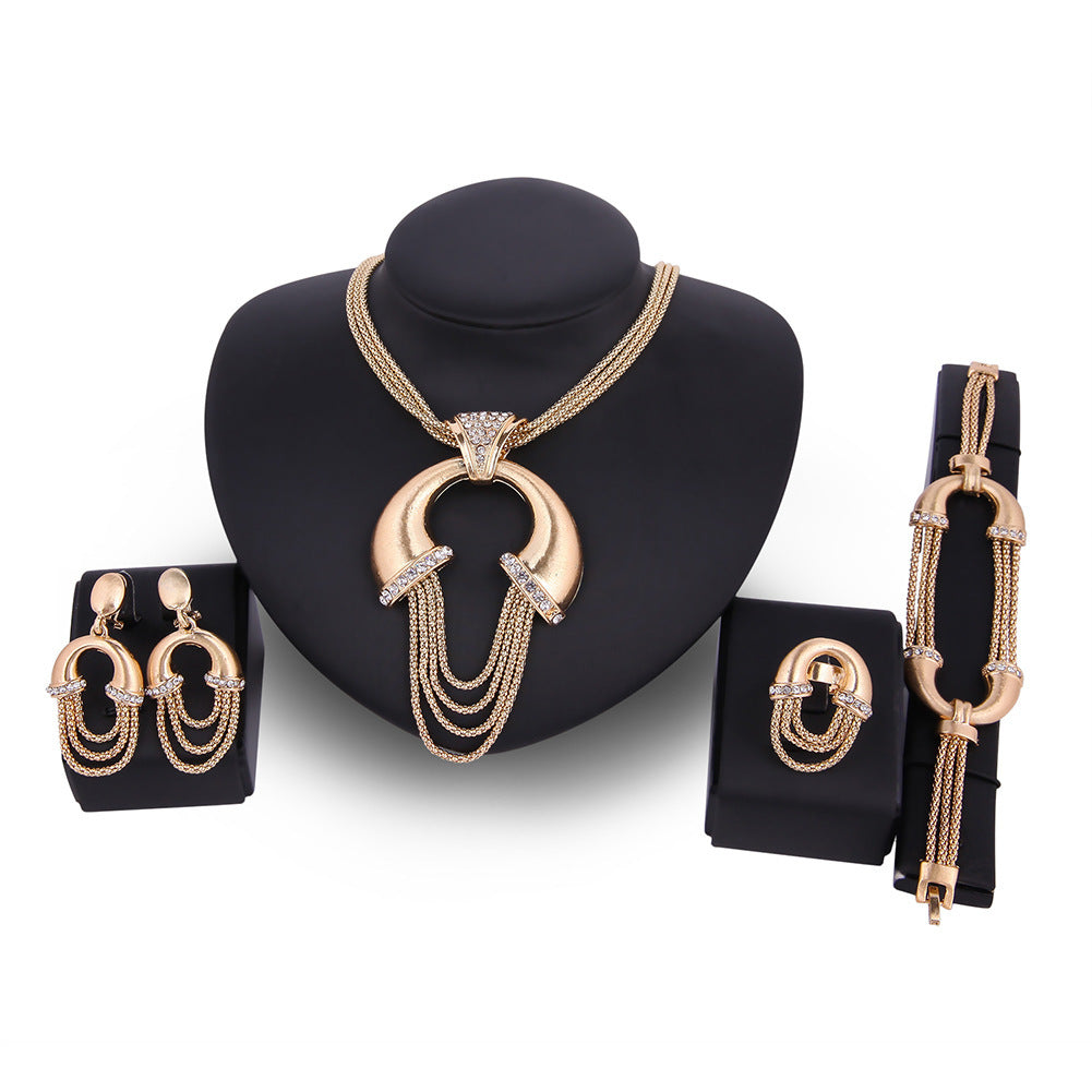 Radiant Elegance Four-Piece Bridal Jewelry Set