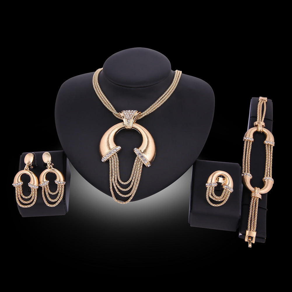 Radiant Elegance Four-Piece Bridal Jewelry Set