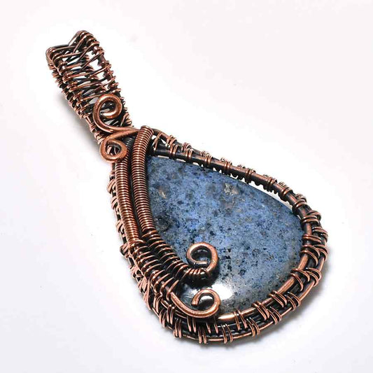 Ocean’s Heart – Lapis Lazuli Copper Pendant