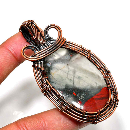 Ember’s Touch – Butterscotch Copper Pendant