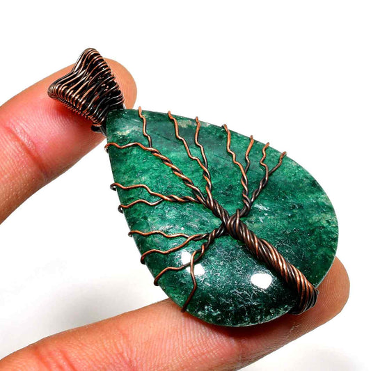 Ember’s Grace – Aventurine Copper Pendant