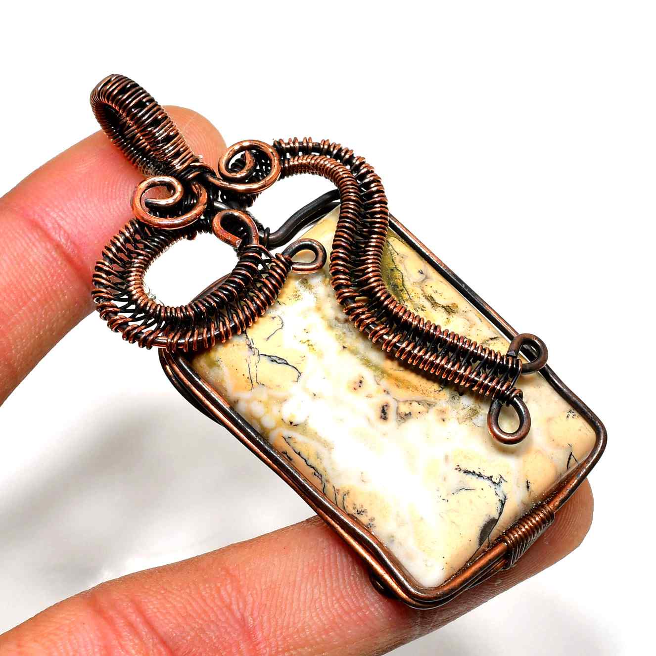 Grounded Grace – Earthstone Copper Pendant